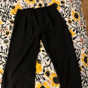 Wide leg black pants